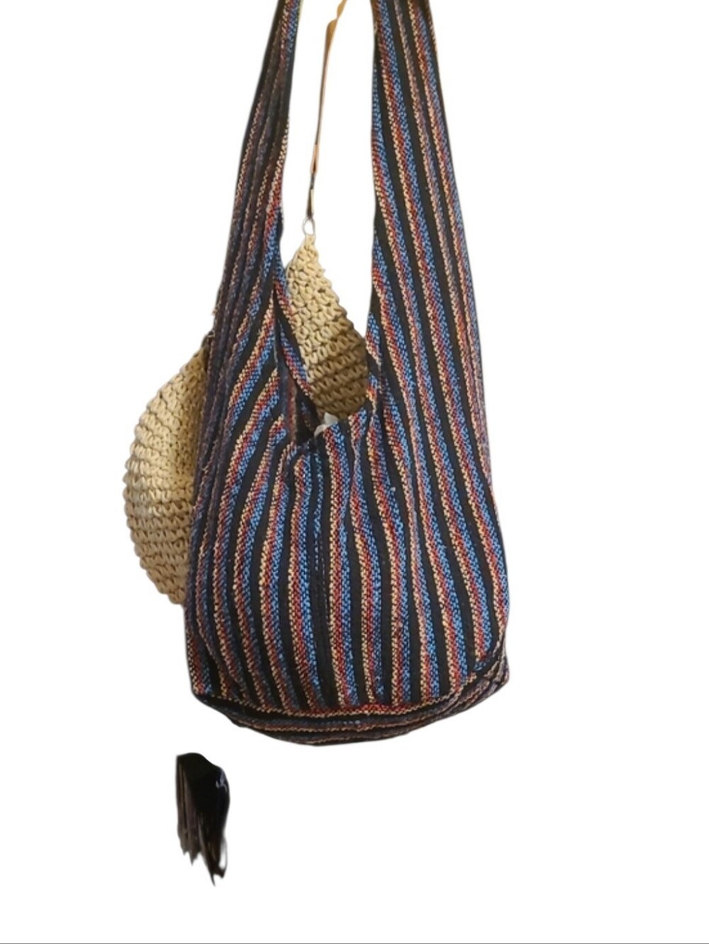 Multicolor Bohemian Striped Woven Shoulder Bag/crossbody